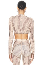 KNWLS For Fwrd Infinity Top in Crushed Snakeskin, view 3, click to view large image.