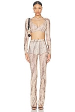 KNWLS For Fwrd Infinity Top in Crushed Snakeskin, view 4, click to view large image.