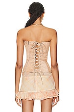 KNWLS Daith Corset Top in Ballet Pink, view 3, click to view large image.