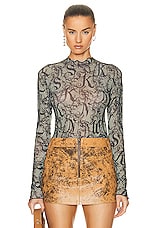 KNWLS Halcyon Jersey Top in Gothic Lace, view 1, click to view large image.