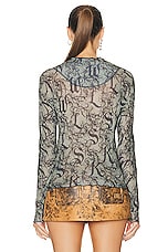KNWLS Halcyon Jersey Top in Gothic Lace, view 3, click to view large image.