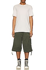 Kenzo Army Cargo Short in Dark Khaki, view 6, click to view large image.