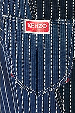 Kenzo Medium Stone Patchwork Loose Denim Jean in Medium Stone Blue Denim, view 4, click to view large image.