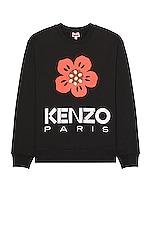 Kenzo Boke Flower Sweater in Black, view 1, click to view large image.