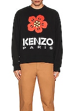 Kenzo Boke Flower Sweater in Black, view 3, click to view large image.