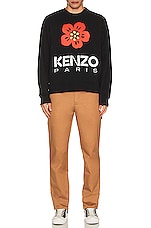 Kenzo Boke Flower Sweater in Black, view 4, click to view large image.