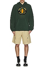Kenzo Fruit Stickers Hoodie in Dark Khaki, view 5, click to view large image.