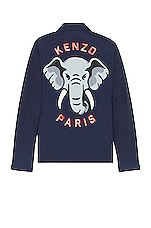 Kenzo Light Coach Jacket in Midnight Blue, view 2, click to view large image.