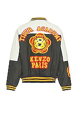 Kenzo Tiger Academy Varsity Jacket in Anthracite, view 1, click to view large image.