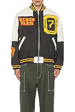 Kenzo Tiger Academy Varsity Jacket in Anthracite, view 4, click to view large image.
