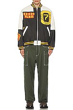 Kenzo Tiger Academy Varsity Jacket in Anthracite, view 5, click to view large image.
