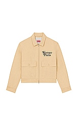 Kenzo By Verdy Short Blouson in Camel, view 1, click to view large image.