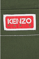 Kenzo Cargo Monkey Pants in Dark Khaki, view 4, click to view large image.