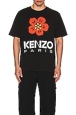 Kenzo Boke Flower Classic T-shirt in Black, view 3, click to view large image.