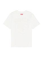 Kenzo Tiger Varsity Oversize T-shirt in Off White, view 2, click to view large image.