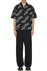 Kenzo By Verdy Short Sleeve Shirt in Black, view 4, click to view large image.
