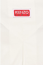 Kenzo Drawn Varsity Tie Shirt in White, view 3, click to view large image.