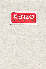 Kenzo Lucky Tiger T-shirt in Pale Grey, view 3, click to view large image.