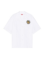 Kenzo Orange Shirt in White, view 1, click to view large image.
