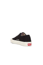 Kenzo School Low Top Sneaker in Black, view 4, click to view large image.