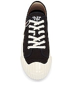 Kenzo School Low Top Sneaker in Black, view 5, click to view large image.