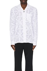 Kardo Ayo Long Sleeve Shirt in Cut Work, view 4, click to view large image.