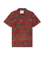 Kardo Chintan Shirt in Bp69 Chocolate, view 1, click to view large image.