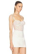Kiki de Montparnasse Lola Bustier in Ivory, view 2, click to view large image.