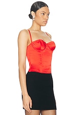 Kiki de Montparnasse Tous Les Jours Bustier in Scarlet, view 2, click to view large image.