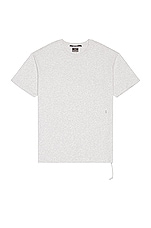 Ksubi 4 x 4 Biggie SS Tee in Grey Marle, view 1, click to view large image.