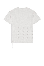 Ksubi 4 x 4 Biggie SS Tee in Grey Marle, view 2, click to view large image.