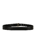 KHAITE Skinny Bambi Belt in Black, view 2, click to view large image.