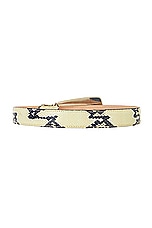 KHAITE Lucca Belt in Natural & Antique Silver, view 2, click to view large image.
