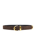 KHAITE Bambi Skinny Belt in Ebano | FWRD