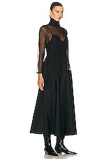 KHAITE Bellamy Dress in Black, view 2, click to view large image.