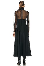 KHAITE Bellamy Dress in Black, view 4, click to view large image.