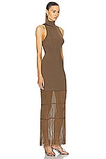 KHAITE Zare Dress in Toffee, view 2, click to view large image.