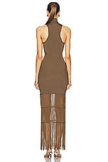 KHAITE Zare Dress in Toffee, view 3, click to view large image.