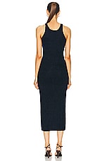 KHAITE Jaime Dress in Navy, view 3, click to view large image.