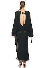 KHAITE Reagan Dress in Black, view 5, click to view large image.
