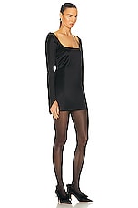 KHAITE Tate Dress in Black, view 2, click to view large image.