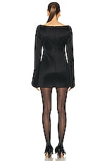 KHAITE Tate Dress in Black, view 3, click to view large image.