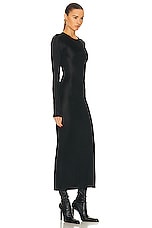 KHAITE Bayra Dress in Black, view 2, click to view large image.