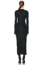 KHAITE Bayra Dress in Black, view 3, click to view large image.