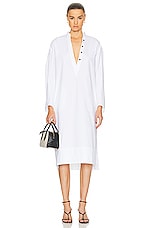 KHAITE Brom Dress in White, view 2, click to view large image.