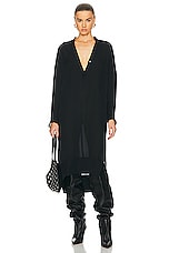 KHAITE Brom Dress in Black, view 1, click to view large image.