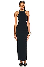 KHAITE Media Dress in Black, view 1, click to view large image.