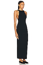 KHAITE Media Dress in Black, view 2, click to view large image.