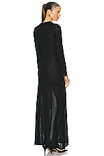 KHAITE Valera Dress in Black, view 3, click to view large image.