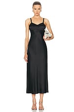 KHAITE Joely Dress in Black, view 1, click to view large image.